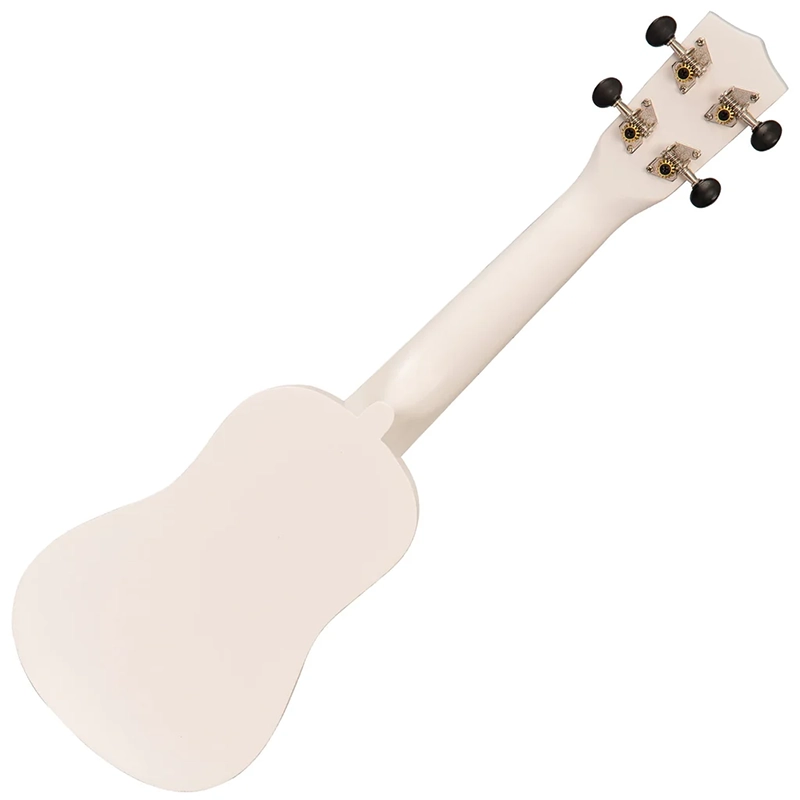 Vintage Soprano Ukulele - Satin White - Image 5