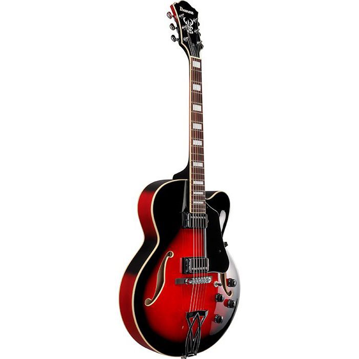 Ibanez Artcore AF75 - Transparent Red Sunburst - Image 4