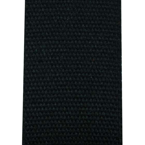 TGI Guitar Strap Woven Cotton Vegan - Black - Image 2