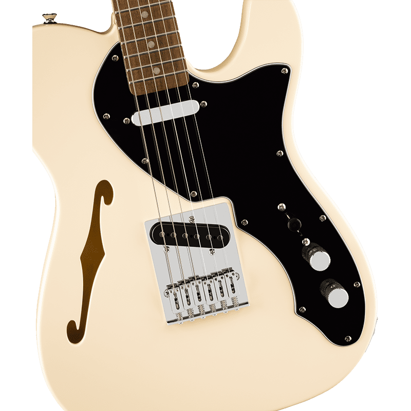 Fender Squier Affinity Telecaster Thinline - MN - Olympic White - Image 4