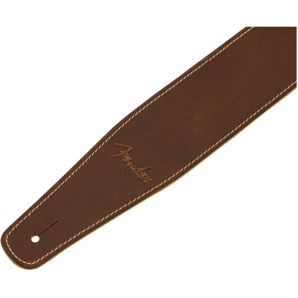 Fender Broken-In 2.5" Leather Guitar Strap - Tan - Image 2