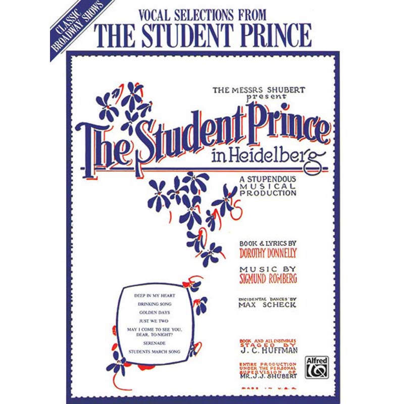 Student Prince - Vocal Selections - Piano, Vocal + Guitar