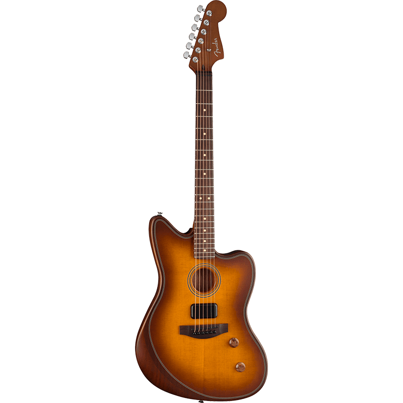 Fender Acoustasonic Standard Jazzmaster - Honey Burst - Image 6