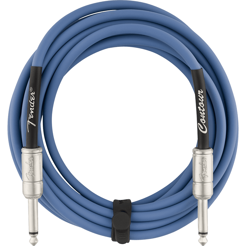 Fender Countour Series Instrument Cable 15ft - Lake Placid Blue - Image 4