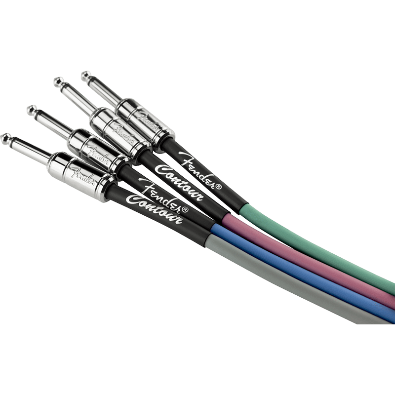Fender Countour Series Instrument Cable 18.6ft - Burgundy Mist - Image 2