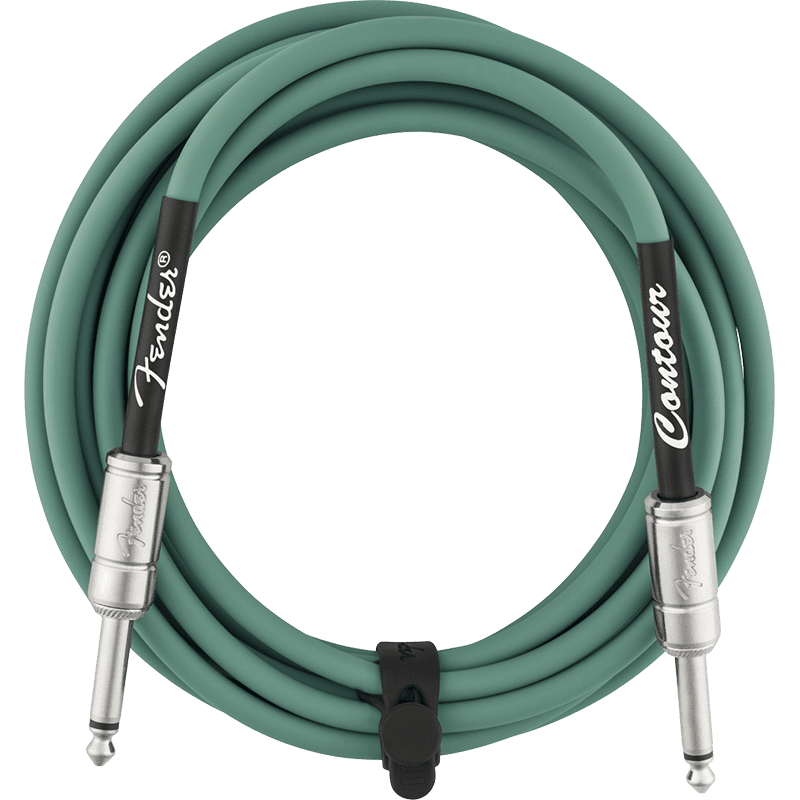 Fender Countour Series Instrument Cable 15ft - Sherwood Green - Image 5