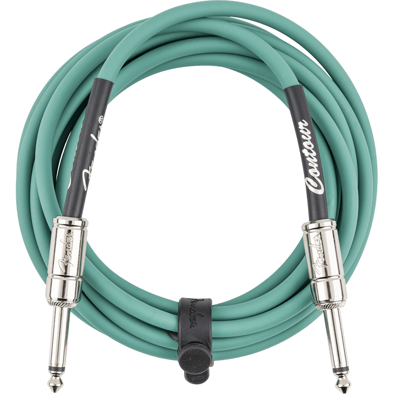Fender Countour Series Instrument Cable 10ft - Sherwood Green - Image 5