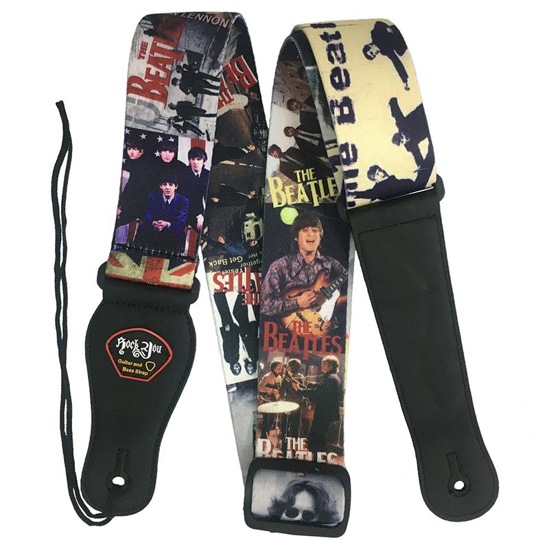 Rock You 2" Guitar Strap - Leatherette Ends - The Beatles - Image 3