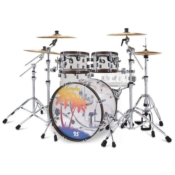 DW PDP 25th Anniversary Acrylic 4 Piece Drum Kit - Image 7