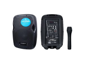 KAM RZ8AP - 8" 450w Portable Speaker w/Bluetooth + Microphone