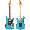 Vintage V6 Icon - Distressed Gun Hill Blue Over Sunburst - Image 2