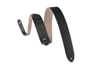 Levy's M4-BK Lead Leather Guitar Strap - Black