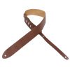 Levy's M4-BK Lead Leather Guitar Strap - Brown