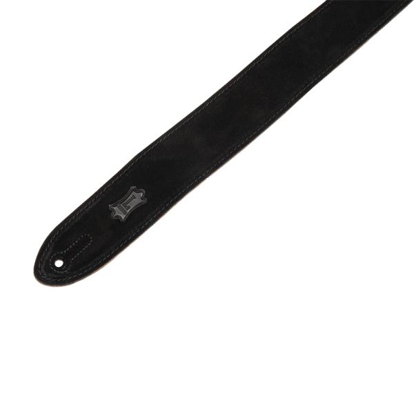 Levy's MS12-BLK Simply Suede 2 Inch Guitar Strap - Black - Image 3