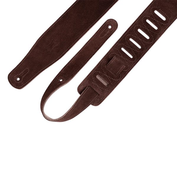 Levy's MS12-BLK Simply Suede 2 Inch Guitar Strap - Brown - Image 4