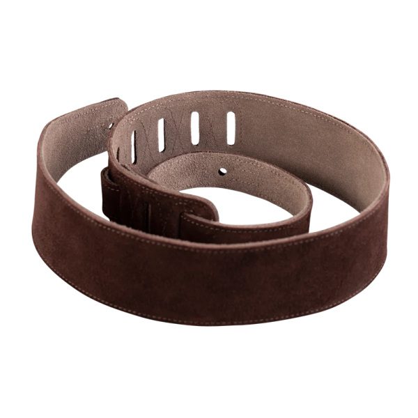 Levy's MS12-BLK Simply Suede 2 Inch Guitar Strap - Brown - Image 2