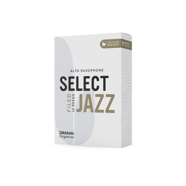 D'addario Organic Select Jazz Filed Alto Saxophone Reeds - 3 Soft - 10 Pack - Image 3