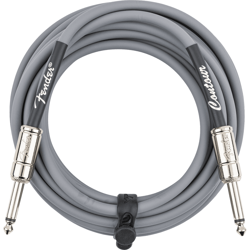 Fender Countour Series Instrument Cable 18.6ft - Inca Silver - Image 2