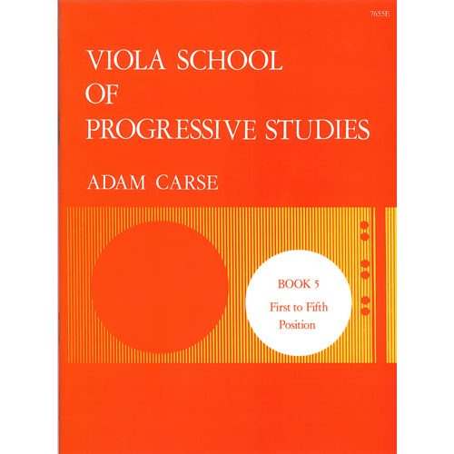 Viola School Of Progressive Studies - Book 5 -  Adam Carse