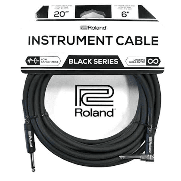 Roland Black Series - RIC-B20A - 20ft/6m Instrument Cable