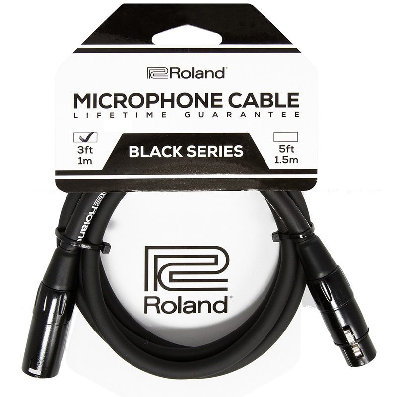 Roland RMC-B3 XLR-XLR Microphone Cable - 3ft/1m