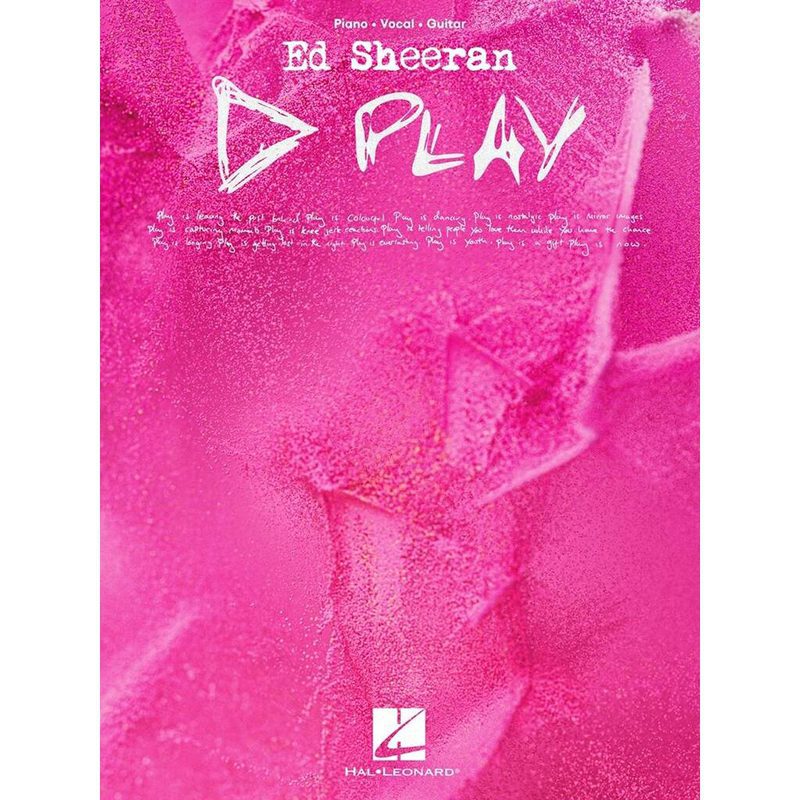 Ed Sheeran - Play - Piano, Vocal & Guitar - PVG