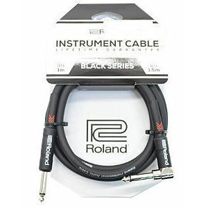 Roland Black Series - RIC-B5A - 5ft/1.5m Angled Instrument Cable