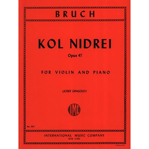 Bruch - Kol Nidrei - Op.47 - Viola + Piano - Gingold