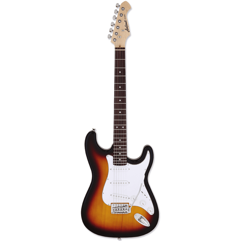 Aria STG-003/BOSS KATANA MINI X Guitar Pack - 3 Tone Sunburst - Image 7