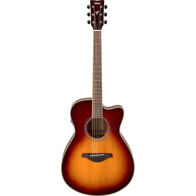 Yamaha Transacoustic Cutaway FSC-TA Concert - Brown Sunburst - Image 4