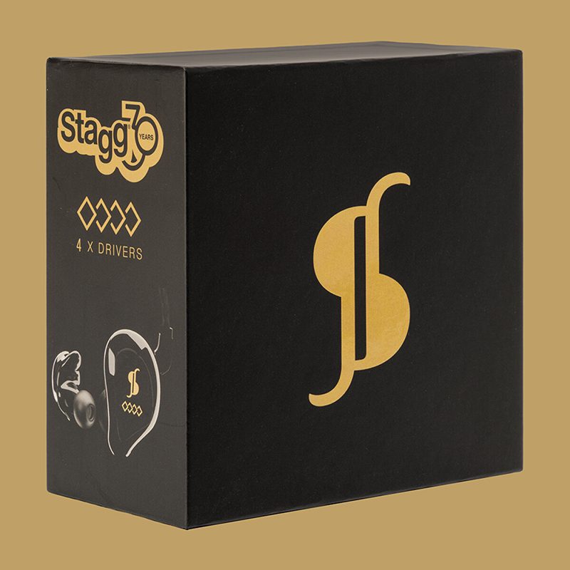 Stagg SPM-435 4-Driver In Ear Monitors - Black/Gold - Image 9