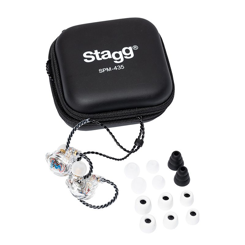 Stagg SPM-435 4-Driver In Ear Monitors - Transparent