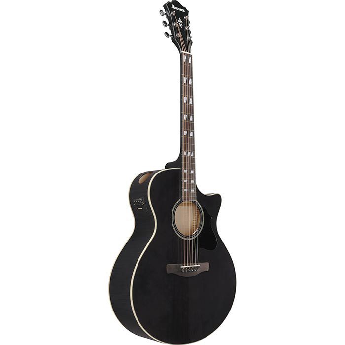Ibanez AE170 - Electro-Acoustic - Transparent Black High Gloss - Image 5