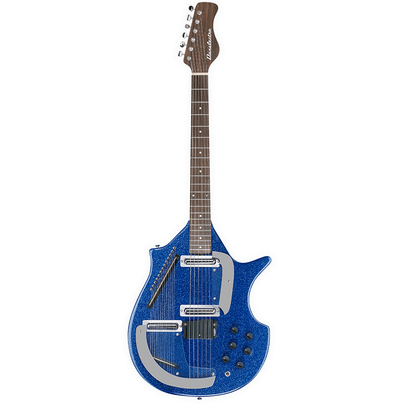 Danelectro Big Sitar - Blue Glitter