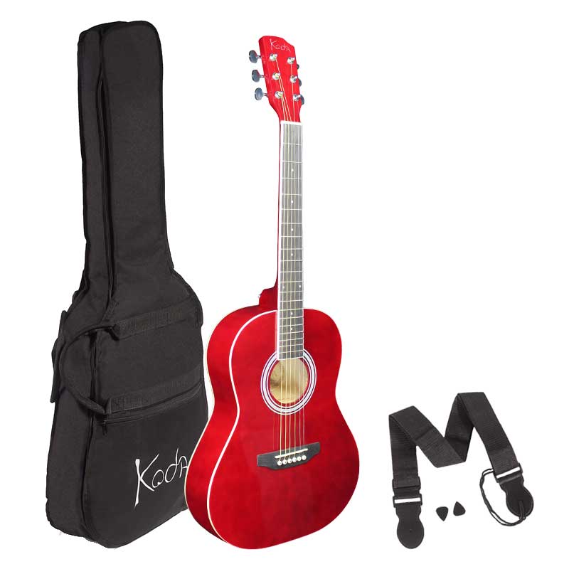 Koda 3/4 Size Acoustic Guitar Pack Steel String - Red