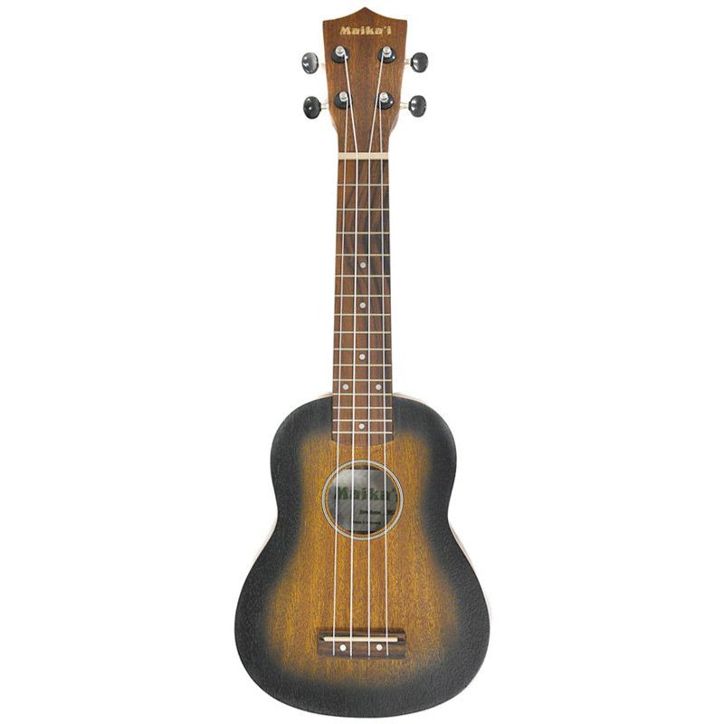 Maikai Coloured Soprano Ukulele - Brown Sunburst