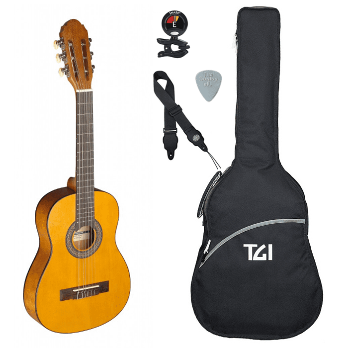 Stagg C405 - 1/4 Size - Student Classical Nylon String Guitar Outfit