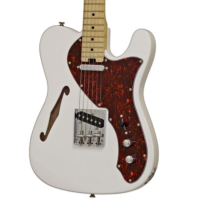 Aria TEG-TL - White w/Red Tortoiseshell Pickguard - Image 4