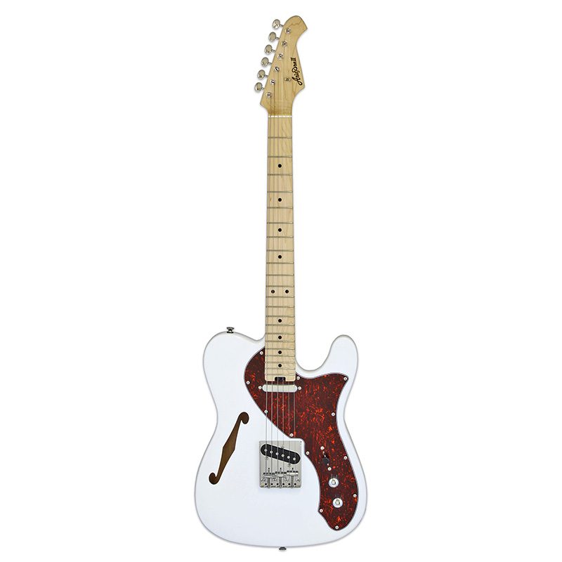 Aria TEG-TL - White w/Red Tortoiseshell Pickguard