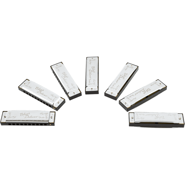 Fender Blues Deluxe Harmonicas - Set Of 7 With Case - Image 4