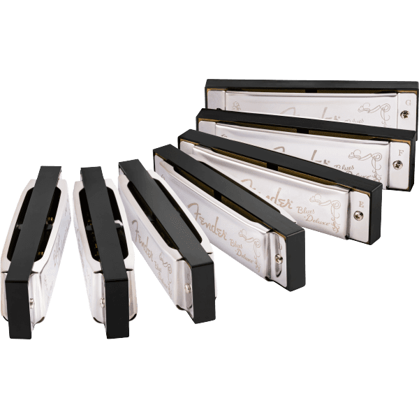 Fender Blues Deluxe Harmonicas - Set Of 7 With Case - Image 3