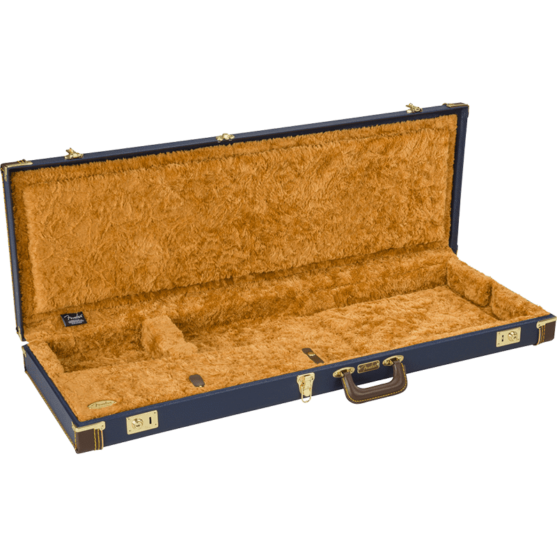 Fender Classic Series Wood Case - Strat/Tele - Navy Blue - Image 4