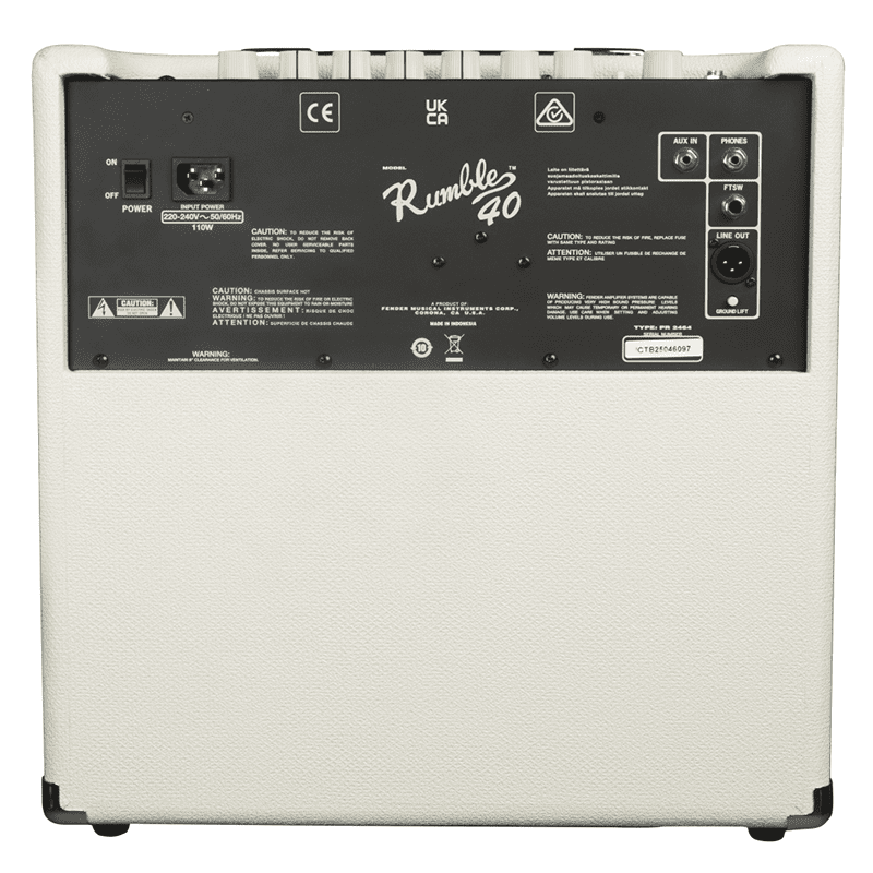 Fender Rumble 40 Bass Amplifier - Limited Edition - Ivory - Image 4