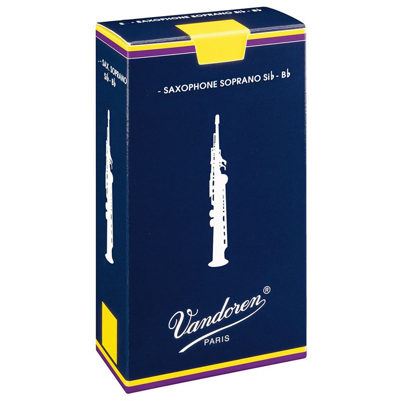 Vandoren Traditional Soprano Saxophone Reeds - Size 4 - 5 Pack