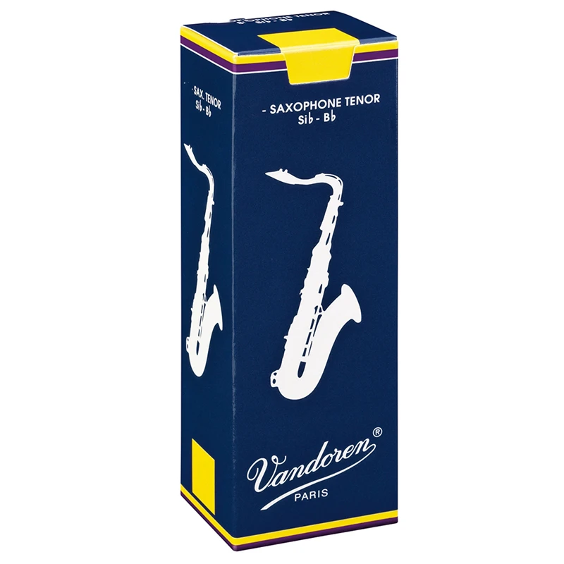 Vandoren Traditional Tenor Saxophone Reeds - Size 3 - 5 Pack