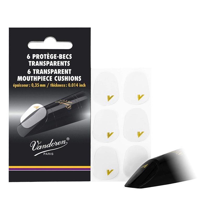 Vandoren Mouthpiece cushions- Thin - Transparent - Set Of 6
