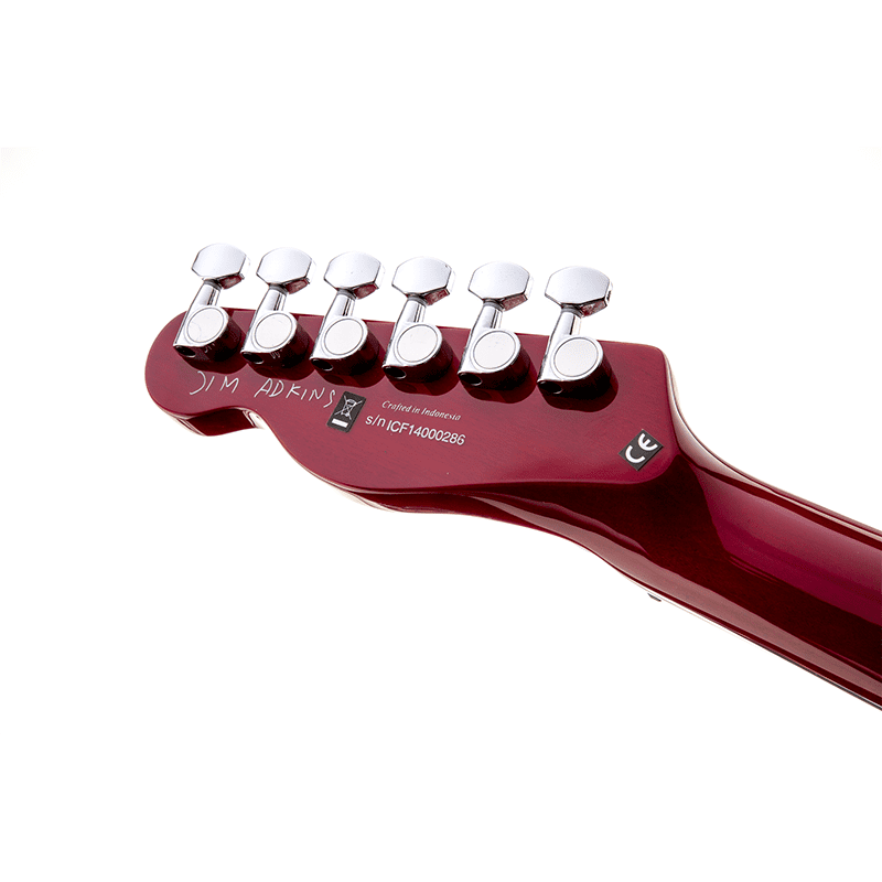 Fender Jim Adkins JA-90 Telecaster Thinline - Red Transparent - Image 3